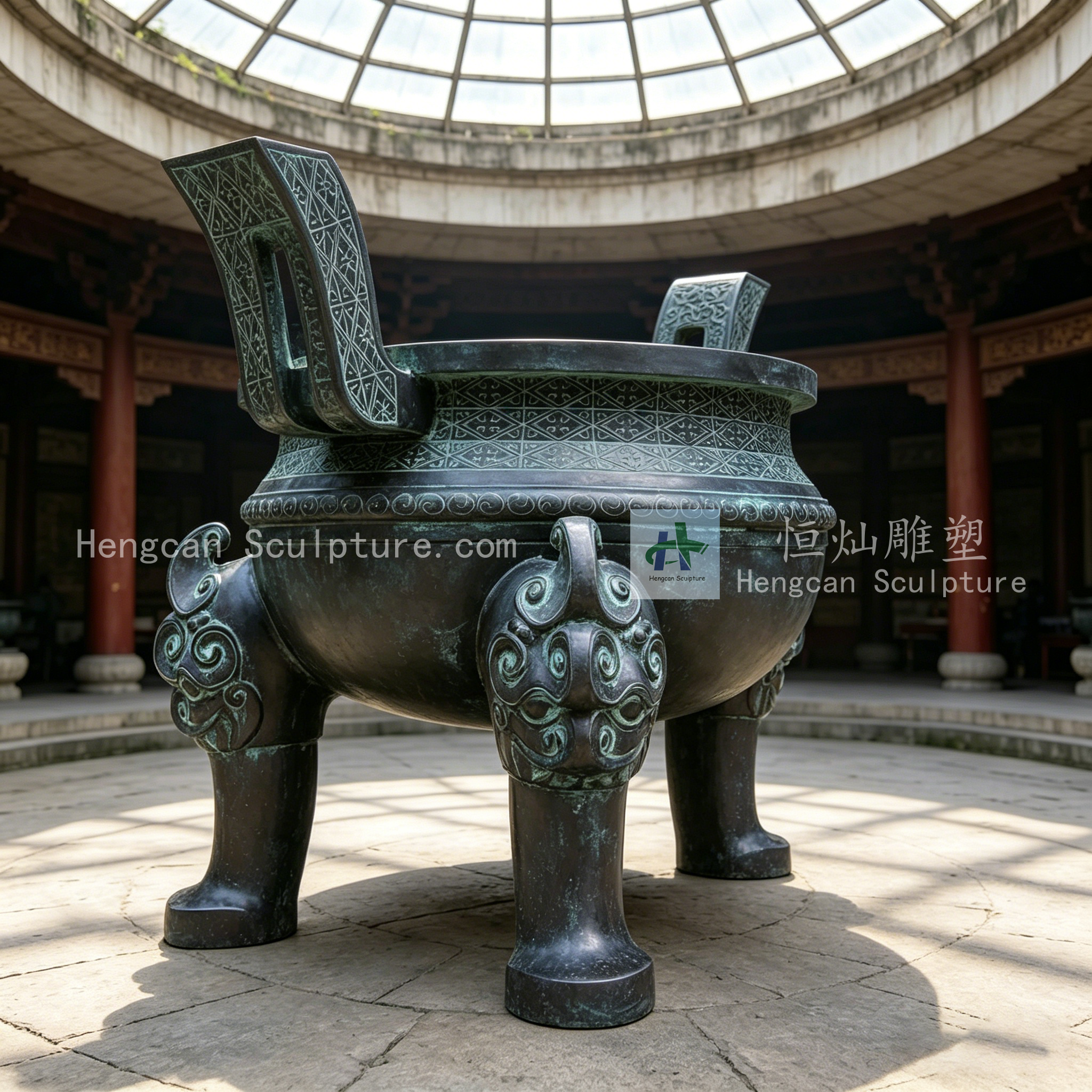 Bronze Cast Ding Sculpture3
