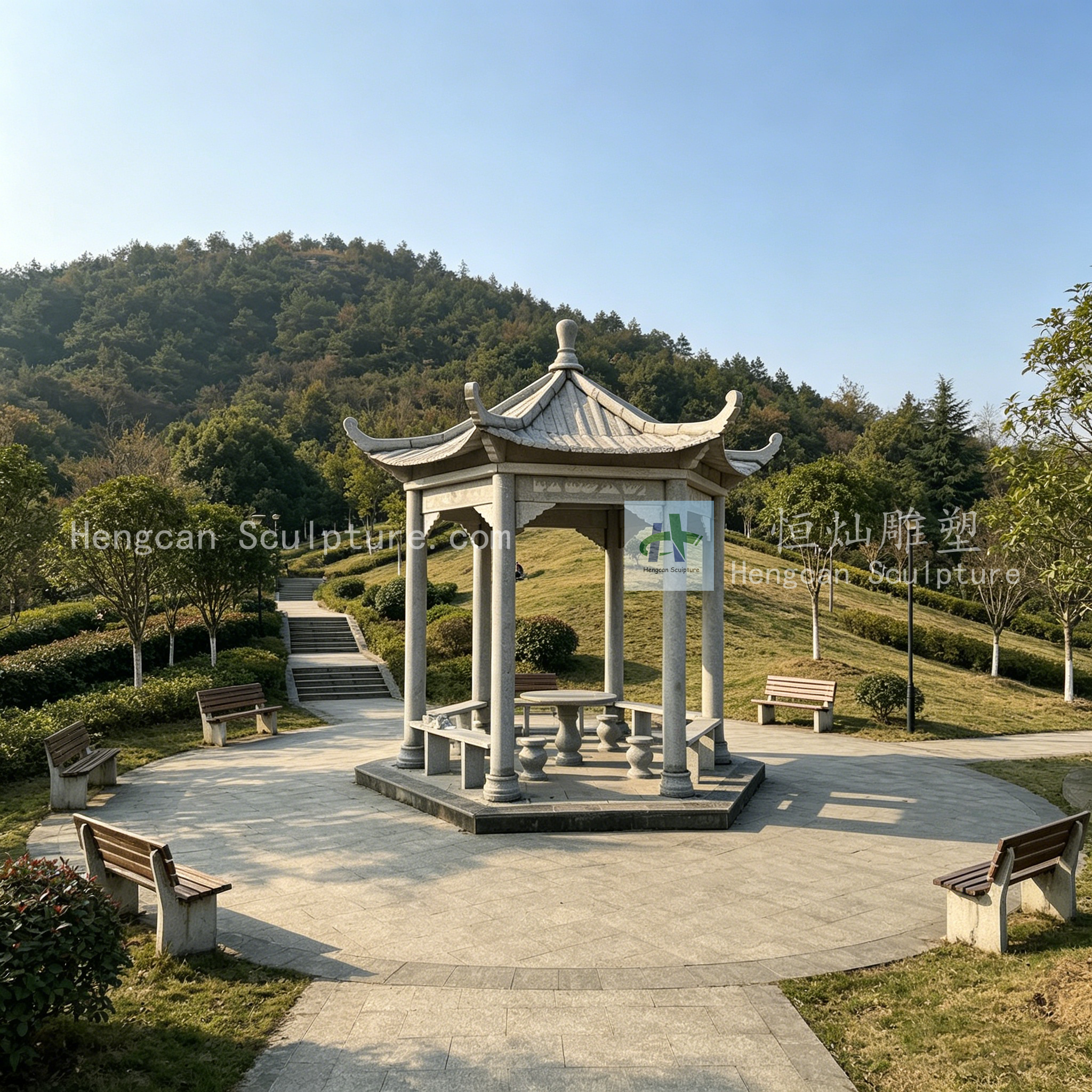 Pavilion Landscape Sculpture2